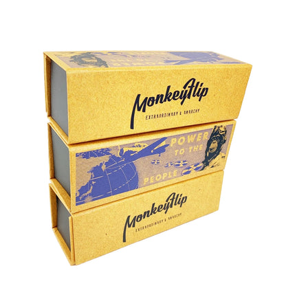 MonkeyFlip 折疊眼鏡盒，猴子圖案