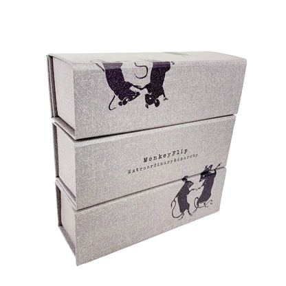 MonkeyFlip折り畳み式眼鏡ケース　子（ねずみ）